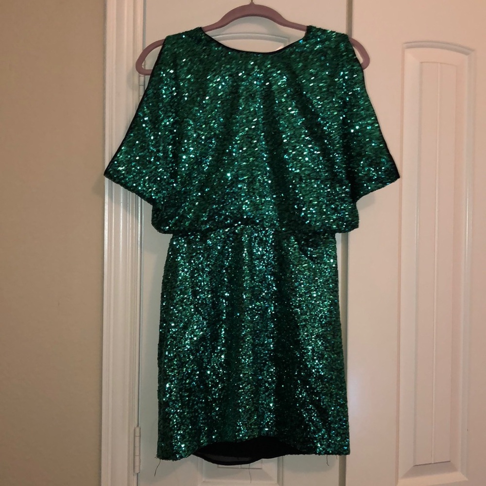 H&M Mini Dress New With Tags Aquamarine Sequins